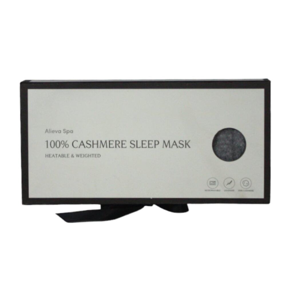 BNWOT Alieva Spa Cashmere Heated Weighted Eye Mask; Grey